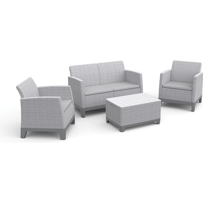Keter SCANDI FORMA SET Ash grey/Storm grey