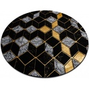 Dywany Łuszczów Gloss 400B 86 3D geometric Black / gold