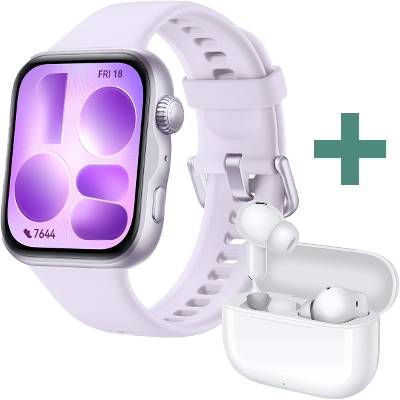 КОМБИНАЦИЯ С ПОДАРЪК Huawei Watch Fit 5 Niki-B19F Purple + Huawei FreeBuds SE 4 ANC - White (6942103189708_6942103165443)