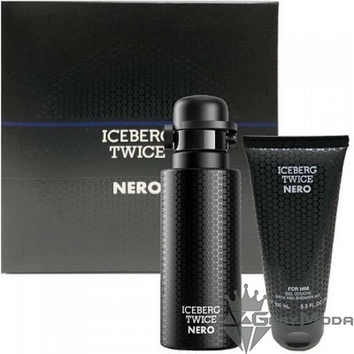 Iceberg Twice Nero - EDT тоалетна вода 125 ml + душ гел 100 ml - подаръчен комплект за мъже (1900709)