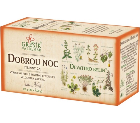 GREŠÍK Devatero bylín Dobrú noc 20 ns