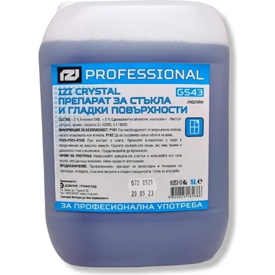 IZI professional препарат за стъкла и гладки повърхности, 5 литра, Люляк