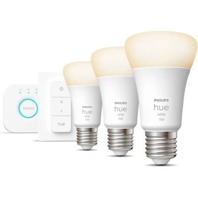 Philips LED žiarovka Hue White 9.5W 1100 E27 štartér kit