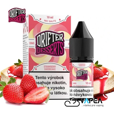 Juice Sauz Drifter Desserts Salts Strawberry Cheesecake 10 ml 10mg