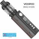 VooPoo DRAG M100S 100W Grip 5,5 ml Full Kit Black and Darkwood 1 ks
