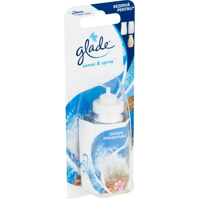 Glade Sense & Spray Ocean Adventure osvěžovač náhradní náplň, 18 ml