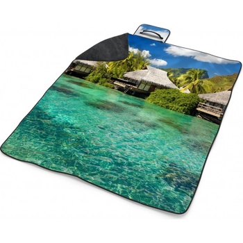 Sablio Plážová deka Chatky na moři