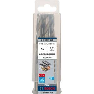 Bosch - Комплект свредла за метал, 8, 7x125 мм, 5 бр. 2608585513 (2608585513)