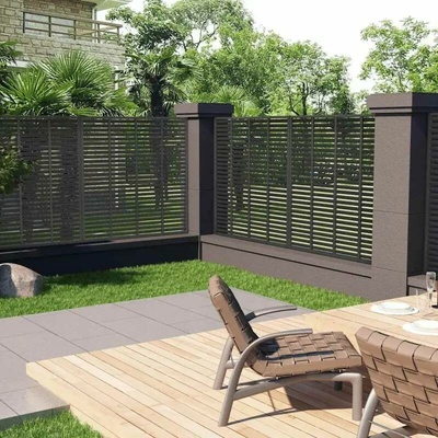 Nabytek XL Lamelový plot WPC 180 x 180 cm tmavě šedý