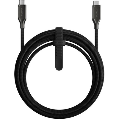 Здрав кевларен USB-C към USB-C кабел за MacBook и устройства с USB-C порт (300 см) - Nomad Kevlar USB-C to USB-C Charging Cable 240W (черен) (NM014957858)