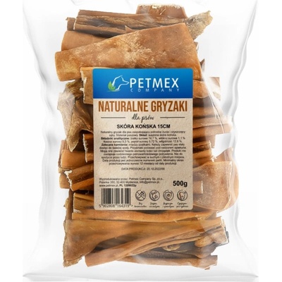 Petmex Koňská kůže Kousátko Přírodní 500 g