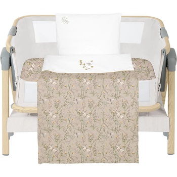 Lorelli Бебешки спален комплект KikkaBoo Secret Garden - За мини кошара, 5 части, Beige (41101050074)