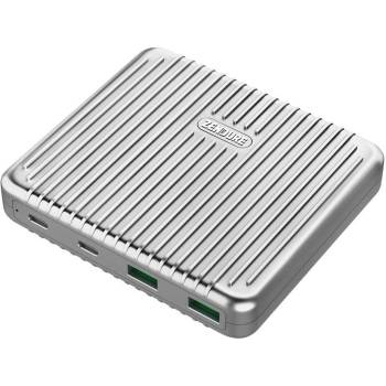 Image 1 of Zendure SuperPort 4 Desktop Charger With Dual PD 100W - захранване за ел. мрежа за лаптопи, смартфони и таблети с 2xUSB-A и 2xUSB-C изходи с технология за бързо зарежданe (сребрист)