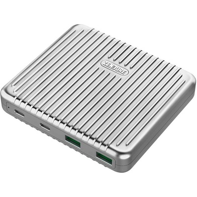 Zendure SuperPort 4 Desktop Charger With Dual PD 100W - захранване за ел. мрежа за лаптопи, смартфони и таблети с 2xUSB-A и 2xUSB-C изходи с технология за бързо зарежданe (сребрист)