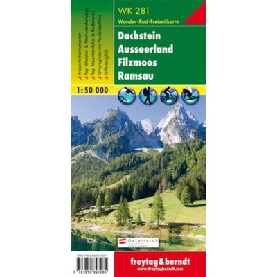 Freytag a Berndt WK 281 Dachstein Ausseer Land Filzmoos Ramsau 1:50 000 turistická mapa