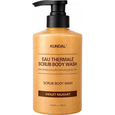 Kundal Eau Thermale Violet Muguet 500 ml peelingující sprchový gel
