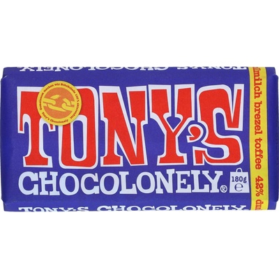 Tony's Chocolonely Vollmilch Brezel Toffee 42% 180 g