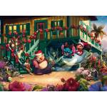 Schmidt Spiele - Puzzle Thomas Kinkade: Disney Dreams Collection - Lilo and Stitch Aloha Christmas - 1 000 piese
