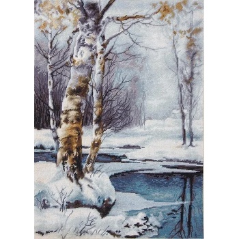 Image 1 of Luca-S Зима в гората - гоблен със схема 1: 1 (aida 25 каунта)