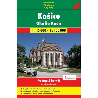 Košice a okolí měkká mapa