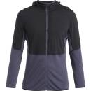 Icebreaker Men Merino 200 Realfleece Descender LS Half Zip černá