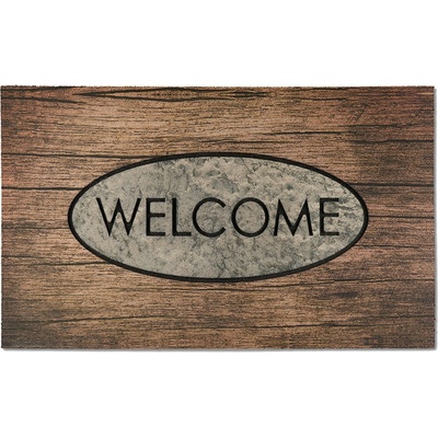 J-Line Residence 014 welcome wood Vícebarevný 45x75 cm