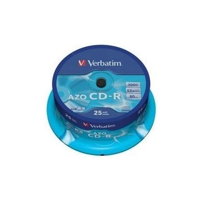 Verbatim CD-R(25-Pack)Spindle/Crystal/DLP/52x/700MB (43352)