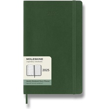 Moleskine A5 týdenní 2025 zelený