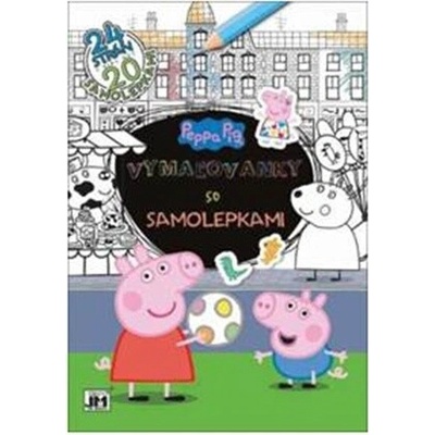 Jiri Models 2808-4 Peppa Pig vymaľovanky 24 strán vymaľovaniek 20 samolepiek