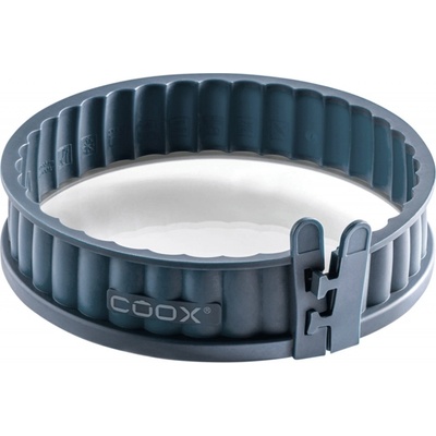 Coox Silikonová forma na koláč se skleněným dnem 18 cm modrošedá