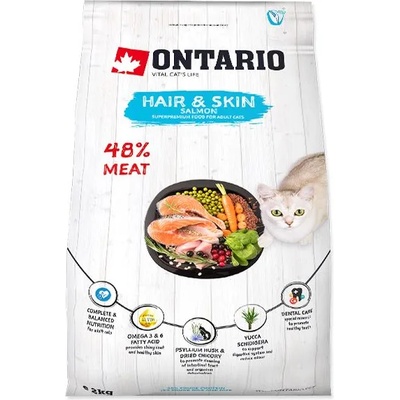 ONTARIO Онтарио Котешка Коса и Кожа Сьомга 2 кг