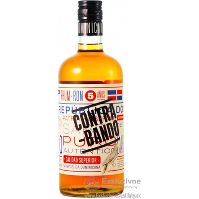Ron Contrabando Calidad Superior Rum 5y 38% 0,7 l (čistá fľaša)