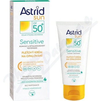 Astrid Sun Sensitive pleťový krém na opaľovanie SPF50+ 50 ml
