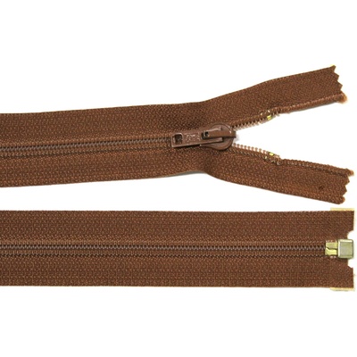 Spirálový zip no.5 rozepínací 60cm - více barev color: 701 hnědá