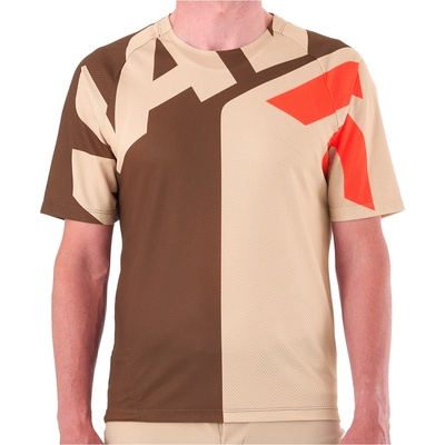 Mavic Мъжка фланелка с къс ръкав за колоездене Mavic Deemax Enduro S/S Jersey Cycling jersey - Letters / Desert Palm - размер XL (056-3620-0214)