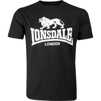 Lonsdale Large LOGO T Shirt Mens Black