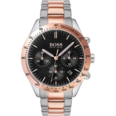 HUGO BOSS Мъжки часовник Hugo Boss Talent 1513584, Сребрист / Розово злато (HB1513584)