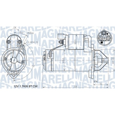 MAGNETI MARELLI Štartér 063721365010
