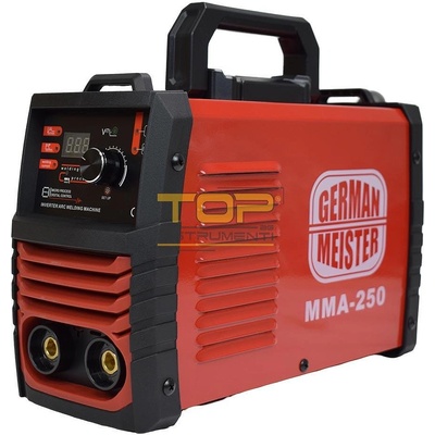UNI Електрожен инверторен German Meister MMA-250, 20-160A, електроди 1.6 - 4.0 мм