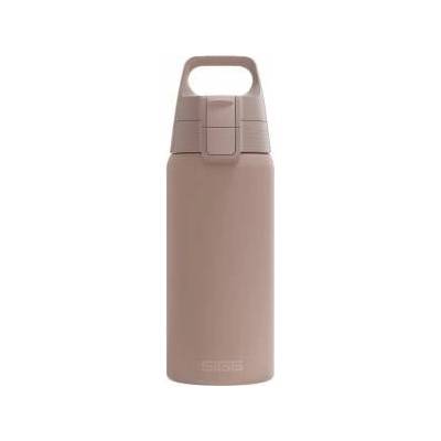 SIGG - Insulated drinking bottle - Thermos bottle Shield Therm One Dusk - carbonated drinks - leak-proof - dishwasher safe - BPA-free - 90% recycled stainless steel - warm gray - 0.5L - 6022.10