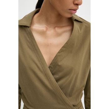 G-Star Памучен гащеризон G-Star в зелено от памук с v-образно деколте D25024-B771 (D25024.B771)