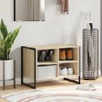 vidaXL Шкаф за обувки 60 x 35 x 44 см Инженерна дървесина Сонома (886457)