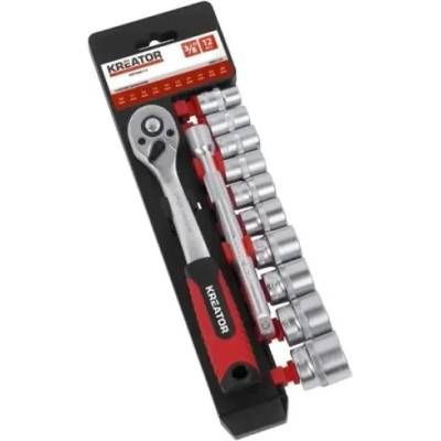 Kreator Комплект тресчотка с накрайници Kreator KRT500113/ 12 части (KRT500113)
