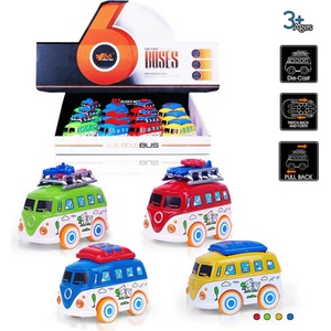 Armtoys ДЕТСКИ МЕТАЛЕН БУС 12 БР. В КУТИЯ 4 ЦВЯТА - armtoys