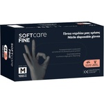 SoftCare Черни нитрилни ръкавици Soft Care Fine 100 бр (110.293)