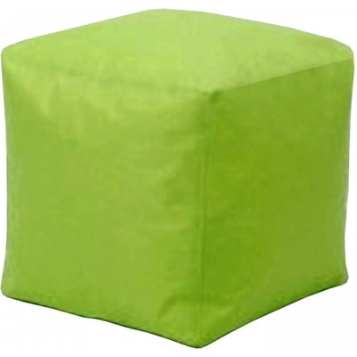 Idea Sedací taburet CUBE světle zelený s náplní 100 l