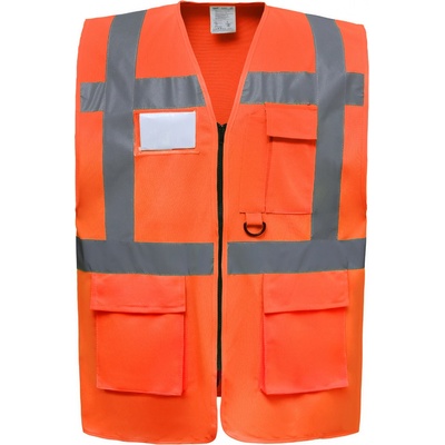 Yoko reflexní vesta EXEC HVW801 Fluorescenční oranžová