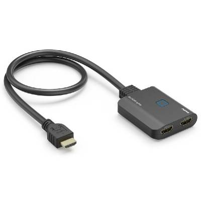 HDMI сплитер HAMA 205284, от 1x HDMI(м) към 2x HDMI(ж), до 4К(3840x2160@30Hz) резолюция (HAMA-205284)