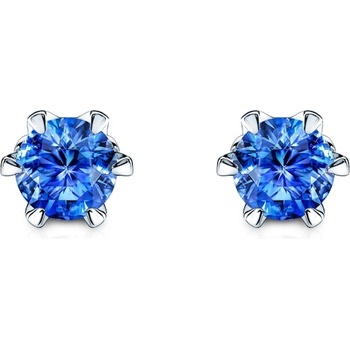 SAVICKI The Journey обеци: бяло злато. сапфир