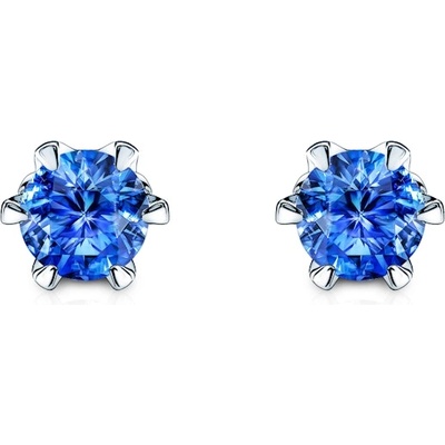 SAVICKI The Journey обеци: бяло злато. сапфир